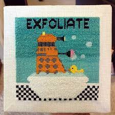 Maybe you would like to learn more about one of these? Doctor Who Dalek Exfoliate Cross Stitch Pattern Etsy Cross Stitch Patterns Geeky Cross Stitch Cross Stitch Art