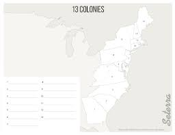 13 Colonies Map Without Names The U.s.: 13 Colonies Printables - Map Quiz Game