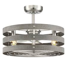 Belladepot crystal bladeless ceiling fan, drum chandelier fan, remote, french go by bella depot (11) $259. Progress Lighting Gulliver 24 In Indoor Outdoor Brushed Nickel Dual Mount Ceiling Fan With Light Kit And Remote Control P250005 009 22 The Home Depot