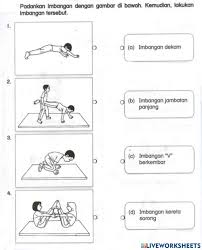 Tandem, atau tempat duduk stadium, kereta dorong mempunyai tempat duduk yang disusun dalam garis lurus, dengan satu di belakang yang lain. Gimnas Gemilang Worksheet