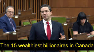 Poilievre est l'un des aspirants qui semble avoir suscité le plus de curiosité chez les députés et les sénateurs conservateurs du québec. Pierre Poilievre Billionaires Get Richer Facebook