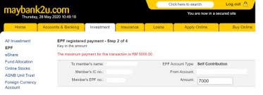 How to register to maybank online banking? Epf Self Contribution