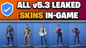 Leaked marvel x fortnite skins coming to fortnite! New Fortnite V5 3 Leaked Skin Emotes In Game Gameplay All Leaked Skins Youtube