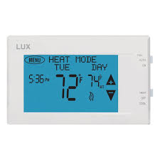 120/240 volt heating elements (without a transformer), or on heat pump systems that have more than one heating or cooling stage. How Do You Program The Lux Thermostat