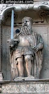 Rodrigo díaz, al que se le suele añadir el segundo apellido de vivar, porque se cree que nació en esta villa burgalesa entre 1045 y 1050, llegó muy rodrigo díaz, a quien los moros apodarían el cid, mi señor, (y esto da una idea del respeto que llegó a ganarse de ellos) llegó a tener un gran ejército. Rodrigo Diaz De Vivar El Cid