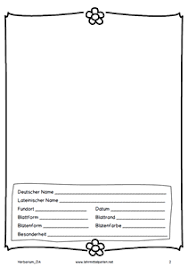 Blätter vorlagen zum ausschneiden 45 einzigartig vorlage im. Herbarium Herbarium Vorlage Lehrmittel Deckblatt Vorlage