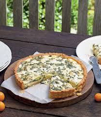 Zucchini Mint Goat S Cheese Quiche By Margaret Fulton From Baking Cooked Quiche Recipes Cheese Quiche Recipe Cooking