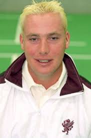 Humphries watches Harvey strike a boundary, Sussex v Gloucestershire,  Benson & Hedges Cup, 2000