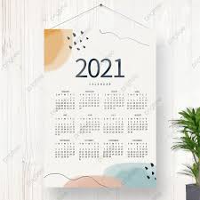 Saat ini tembok telah diganti dengan dinding ponsel dan desktop. Colorful And Simple 2021 Calendar Design Template Download On Pngtree