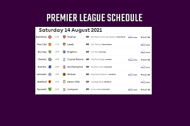 Clasificación y resultados en directo de premier league. Premier League Full Schedule Date Indian Time Live Point Table