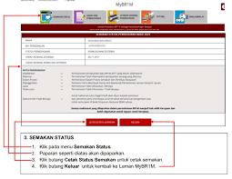 Pemohon dinasihatkan untuk merujuk portal. Brim Semakan Status Rayuan 2017 J Kosong W