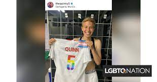 Identified as rebecca quinn (now only quinn), she plays as a midfielder for the canada women's national soccer team. Soccer Player Quinn Becomes The First Trans Athlete To Compete At The Olympics Lgbtq Nation