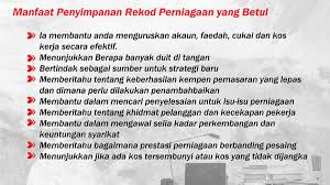 Dokumen perniagaan merupakan sumber rekod maklumat perniagaan bagi sesuatu urus niaga sama ada yang dijalankan secara tunai atau kredit. Manfaat Menyimpan Rekod Perniagaan Yang Betul
