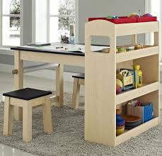 Kids Activity Table With Storage And Chairs Art Desk Craft Shelves Study Set Kids Table And Chairs Kids Activity Table Diy Kids Table