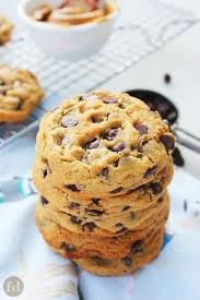 Thick Chewy Peanut Butter Chocolate Chip Cookies Recette Cookies Et Biscuits Recette Patisserie Chewing