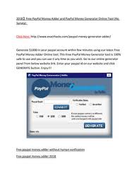 You can grab our 'embed code' to display any video on another website. 2018 Free Paypal Money Adder And Paypal Money Generator By Alison Paul Issuu
