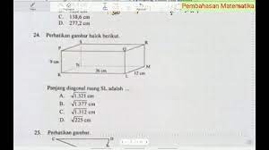 We did not find results for: 24 Menentukan Panjang Diagonal Ruang Balok Penerapan Phytagoras Matematika Un Smp 2019 Youtube