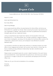 Police Officer Cover Letter Jobhero