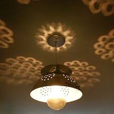 Loving This Brilliant Usage Of A Vintage Colander Diy Lighting Lamp Home Diy