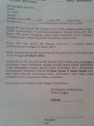 Berita acara pemilihan ketua rt 03 rw 03. Calon Ketua Rt Dan Rw Yang Sama Tabloid Tabir Makassar Facebook