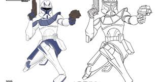 We have collected 40+ star wars the clone wars coloring page printable images of various designs for you to color. Clone Trooper Captain Rex Star Wars Coloring Pages Coloring And Drawing