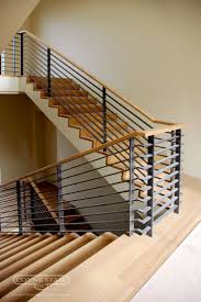 In this case i wanted to replace the pine stair treads with new oak treads. Freestanding Modern Coyne Stair Stair Railing Design Stair Design Architecture Balcony Railing Design