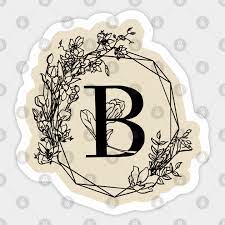 Badhananda, having pleasure, attached, joyful ; Initial Name Letter B Letter B Gift Aufkleber Teepublic De