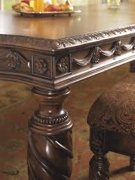 Signature design by ashley north shore dining room extension table, dark brown. North Shore Dining Table Dining Table Extendable Dining Table Dark Wood Dining Table