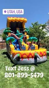 The T-Rex! Call us at 801-899-5479 to setup your next summer party!,  #utahfun #utahpartyrental #utahparty