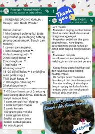 Rendang Daging Ala Ash Recipes Food Beef
