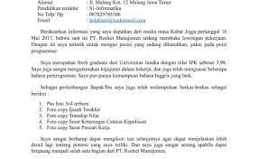 Apa yang harus dilakukan setelah melamar kerja melalui email? Contoh Surat Lamaran Kerja Di Pt Hwi Jepara Berbagi Cute766
