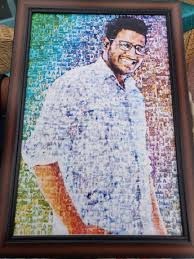 First, a piece of cardboard needs to be cut slightly larger than the picture. Personalized Mosaic Poster Unique Personalized Gifts Instamosaicstudio