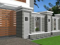 33 contoh gambar dan model pagar tembok rumah minimalis cantik unik menentukan model pagar tembok untuk rumah terkadang cukup menguras waktu dan pikiran. 50 Contoh Pagar Rumah Minimalis Modern Model Dan Gambar Desain