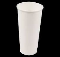 22 oz. White Poly Coated Paper Cold Cups | ACR