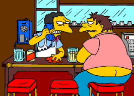 He is the town drunk and homer simpson's best friend. Moe Et Barney Tout Sur Les Simpsons