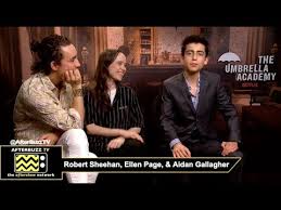 High quality number five umbrella academy gifts and merchandise. Robert Sheehan Klaus Ellen Page Vanya Aidan Gallagher Five Netflix S The Umbrella Academy Youtube