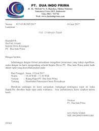 Surat Undangan Rapat Perusahaan Undangan Desain Pamflet Surat