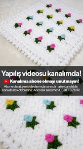 Cok Kolay Lif Nasil Yapilir Gul Motifli Kare Lif Modeli Yapimi Ceyizlik Lif Modelleri 2020 Oya Ornekleri Orgu Tig Isleri