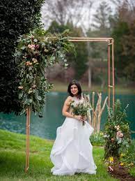 Apply epoxy with a wooden skewer to attach pipe pieces. 45 Diy Wedding Arbors Altars Aisles Hgtv