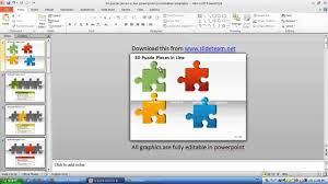Bring out the thinking doctor in you. 3d Puzzle Pieces In Line Powerpoint Presentation Templates Youtube