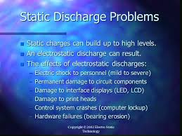 The discharge may cause a hard fault (device. Static Charge Solutions Presentation By Electro Static Technology Ppt Download