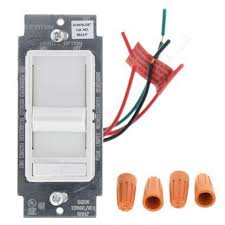 Leviton White Decora Lighted Slide Dimmer Switch Preset 3 Way Illuminated 600w 6633 Pdw Dimmer Switch Leviton Dimmer