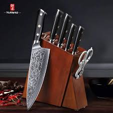 Selecting the best kitchen knife set depends on several factors, including your budget, how you cook, and the amount of space in your kitchen. Turwho 7 Pcs Best Kitchen Knives Sets With Excellent Acacia Wood Knife Set Block Super Sharp Japanese Damascus Steel Knives Set Knife Sets Aliexpress