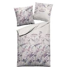 Wuelfing Biber Bettwasche Wildwiese Weiss Rosa Weiss Rosa 135x200 Cm Galeria Karstadt Kaufhof