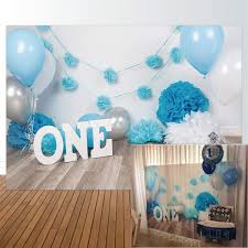 Get creative and decorate the event with foil balloons that screams it's a boy! Allenjoy 7x5ft Photography Backdrops Baby Boys 1st Birthday Blue Balloons Flowers Party Banner Baby Shower Photo Studio Booth Background Photocall Buy Online In Azerbaijan At Azerbaijan Desertcart Com Productid 44608663