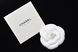 Chanel Camellia Flower Brooch Pin Mint In Box White Lightly Coated Fabric 4 Chanel Chanel Camellia Flower Chanel Camellia Camellia Flower