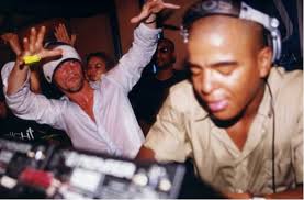 Dj Eric Morillo with Jamiroquai at Space, Ibiza. 90s