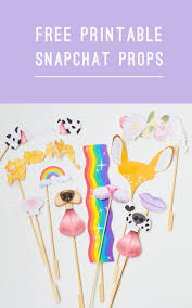 21st Birthday Photo Booth Props Free Printable Download These Free Printable Snapchat Filter Photo Booth Props 18th Birthday Party Emoji Party Diy Photo Booth