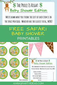 A baby shower can really make mom feel special and loved, which is just what she needs when expecting a new baby! Kara S Party Ideas Free Safari Baby Shower Printables Kara S Party Ideas