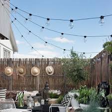 Patio Outdoor Electric Light Set 10 Ct Decojardinexterieur Decorationjardin Ideesjardin Ja Guirlandes De Patio Decoration Terrasse Lampe Solaire Jardin
